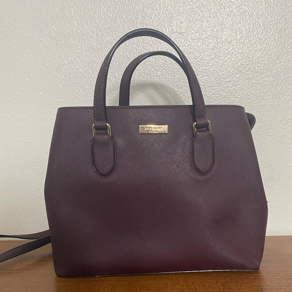 Kate Spade Purse with cross body strap PLUM